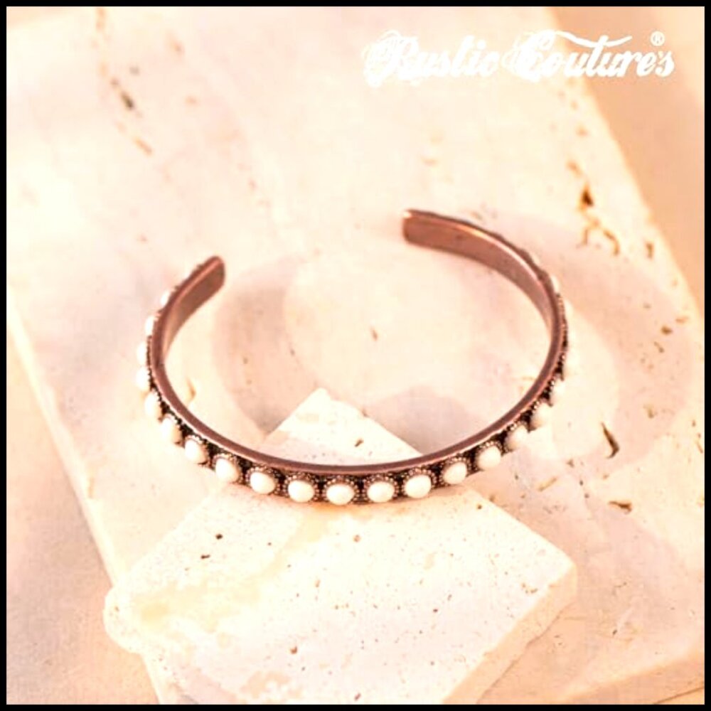 Boho Cuff Bracelet Elastic Adjustable Wristband R… - image 6